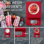 Taylor Compact Digital Scale (Red)