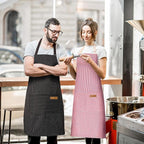 BeLuyi 2 Pack Adjustable Bib Apron with 2 Pockets Chef Cooking Kitchen Restaurant Aprons for Women Men