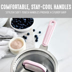 GreenLife 6 Piece Stainless Steel Cookware Set, Induction Kitchen Cooking Pots & Pans, Locking Lids, Built in Strainer, Drip-Free Pour Spouts, Silicone Handles, Saucepan, Stock Pot, Dishwasher Safe