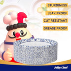 JOLLY CHEF 10 inch Disposable Paper Plates 140 Count, Soak Proof, Cut Proof, Heavy Duty Paper Plates for Everyday Use