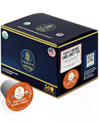 Organic Earl Grey Tea Pods for Keurig - Caffeinated Unsweet Black Tea for K Cup Brewing by Teavity (36 Tea Pods)