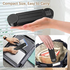 Folding Food Scale, Digital Kitchen Scale, Portable Food Scale Travel Scale for Food, Collapsible Mini Pocket Scale Grams and Ounces, Ideal for Diet Calorie Control Compact Kitchen (Black)