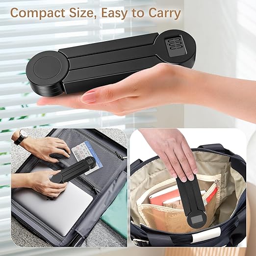 Folding Food Scale, Digital Kitchen Scale, Portable Food Scale Travel Scale for Food, Collapsible Mini Pocket Scale Grams and Ounces, Ideal for Diet Calorie Control Compact Kitchen (Black)