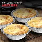 Stock Your Home 3 Inch Aluminum Foil Pie Pans (200 Count) Disposable & Recyclable Mini Pie Pans, Small Pie Tin for Baking, Cafes, and Restaurants, Durable Individual Pie Pan for Fruit Tarts, Quiche