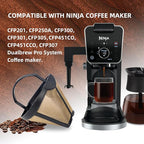134KKW300 Coffee Permanent Filter for Ninja CFP Dual Brew Models, Reusable Coffee Filter Compatible with Ninja Coffee Maker CFP201 CFP250A CFP300 CFP301 CFP305 CFP451CO CFP451CCO CFP307 (1)