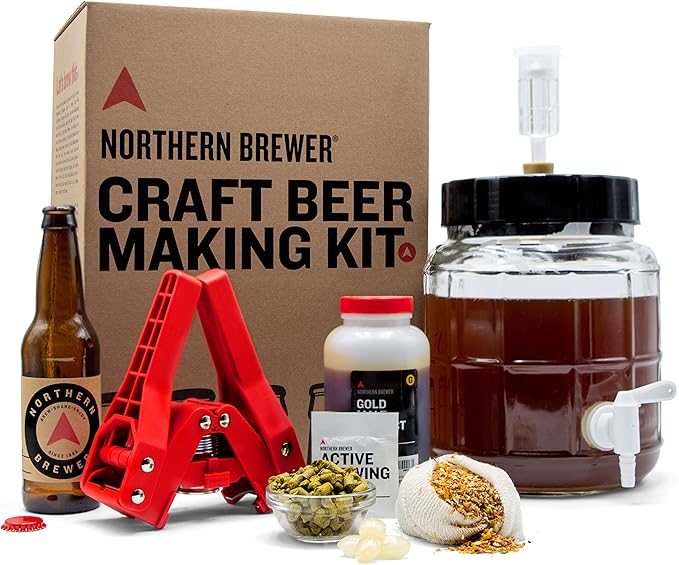 Northern Brewer - Siphonless 1 Gallon Craft Beer Making Starter Kit, Equipment and Beer Recipe Kit (Kama Citra IPA)