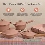 Our Place Ultimate Cookware Set - Complete 18-Piece Set Including the Always Pan, Perfect Pot, and Bakeware Set | Multifunctional, Toxin-Free Nonstick | Replaces 44 Pieces | Spice