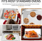 Convection Toaster Oven Replacement Parts for BLACK DECKER 8 Slice Extra Wide Convection Toaster Oven, 14.6×8.8 IN Food Grade Grill Pan Grill Plate Rack Tray Crisper Plate Accessories