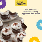 Wilton Gold Non-Stick Bakeware Mini Muffin Pan - Baking Pan for Mini Cupcakes & Muffins - Made Without PFAS - Even Heat Distribution & Scratch Resistant - 16 x 10 x 1 Inch, 24 Cups