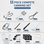 Gemfino Canning Supplies Starter Kit with Canning Rack,Canning Kit for Beginners