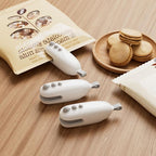 Mini Bag Sealer with Cutter, Rechargeable, Handheld Heat Sealer Machine with Magnetic, Portable Bag Sealer Heat Seal for Keep Food Fresh and Snacks Crispy. White