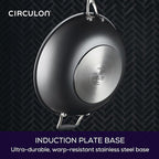 Circulon A1 Series with ScratchDefense Nonstick Induction Cookware Stir Fry Pan, Wok Pan, 13.25-Inch, Graphite