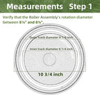 10.75 inch Sharp Microwave Glass Plate Replacement NTNT-A034WRF0 Compatible With 10 3/4" Emerson Micorwave Turntable MOSO649