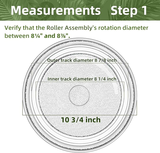 10.75 inch Sharp Microwave Glass Plate Replacement NTNT-A034WRF0 Compatible With 10 3/4" Emerson Micorwave Turntable MOSO649