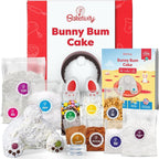 Baketivity Bunny Bum Cake - Kids Baking Kit with Premeasured Ingredients, Step-by-Step Instructions, STEM Lessons - Cake and Cupcake Decorating Kit for Kids - Cooking and Baking Kit - Best Easter Gift