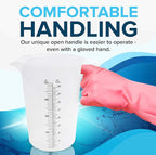 8oz (250 mL) Measuring Pitcher, Plastic, Multipurpose - Great for Chemicals, Oil, Pool and Lawn - Ounce (oz) and Milliliter (mL) Increments (1 cup)