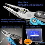 Upgraded Adjustable Wrench Multitool Hammer, 18 in 1 Pocket Multi Tool Pliers, All-in-One Survival Camping Multi Tool Apply to Survival, Camping and Everyday Use