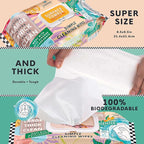 Single Surface Cleaning Wipes Bleach Free, Thick & Large Dispose, All-Purpose Cleaner for Bathroom, Kitchen, Office, 100 Count Soft Flow, Biodegradable, Citrus Scent