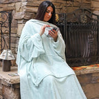 Solaris Wearable Blanket with Sleeves for Adults, Softness Comfort Warmth Fleece Gift for Women Men, Snuggy Body Throw TV Blanket for Home Office Lounge, Gift for Your Lover