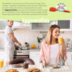 Egg Poacher - Eggssentials Poached Egg Maker, Stainless Steel Egg Poaching Pan, Poached Eggs Cooker Food Grade Safe PFOA Free with Spatula.