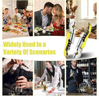 6 Pieces wine key wine opener Professional Waiter Corkscrews Stainless bottle opener Fold Serrated Foil Cutter Key for Family, Company Party,Bars,Restaurants(yellow)