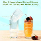 ISMASOAN Small Ribbed Glassware Set of 12, Glass Cups 12 oz and 7 oz, Fluted Glassware, Stackable Glasses, Cups for Kitchen, Gift Box Set
