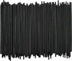 Disposable Plastic Coffee Stirrer Straw - 5 Inch Sip Stir Stick (Black, 8000)