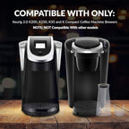 Keurig Filter Replacement Starter Kit - Water Filters for Keurig 2.0, K-Duo, K-Duo Hot & Iced, K Duo Essentials, K-Compact Coffee Makers by PureHQ - Includes Short Filter Holder and 3-Pack Cartridges