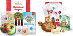 Baketivity Rainbow Bagel & Monkey Banana Bread Baking Kit Bundle – DIY Kids Cooking Set with Pre-Measured Kosher Ingredients, Illustrated Recipes, Video Guides & STEM Activities – Ages 6-12+