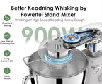 Kitchen in the box Stand Mixer - 8.5 Quart Mixing Bowl with Handle, 900 Watt Heavy Bread Dough Standing Mixers Tilt-head with Dough Hook, Whisk, Flat Beater and Splash Guard (Green)