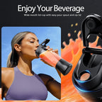 Portable Blender, Cordless, 24oz. Vessel, Personal Blender-for Shakes & Smoothies, BPA Free, Leakproof-Lid & Sip Spout, USB-C Rechargeable & Self Cleaning - Travel with 6 Sharp Blade, Black