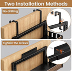 POKIPO 8 Tier Over The Door Pantry Organizer, 2 IN 1 Wall Mount or Hanging Spice Rack Seasoning Shelves with Adjustable Basket, Back of Door Organizer and Storage for Kitchen Cabinet and Room Closet