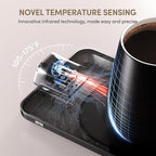 2Pcs Heated Coffee Mug Warmer & Mug Set - Heated Mug Warmer Plate with Auto Shut Off, 1°F Precise Electric Coffee Warmer Plate for Desk, Cool Valentine's Day Gift for Couple Women and Men