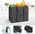 Fab totes 6 Pack Reusable Grocery Bags 35L Large Capacity Heavy Duty Reusable Shopping Bags for Groceries Waterproof Tote Bags for Shopping and Picnic with Sturdy Handles