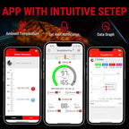 ThermoPro 600FT Wireless Meat Thermometer with Upgraded Ultra-Thin Probe, Bluetooth Meat Thermometer Wireless for Outside Grill, Smoker Thermometer for BBQ Oven Rotisserie Sous Vide (TP970)