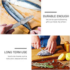 GALPADA Fish Scale Scraper 304 Stainless Steel Manual Fish Scale Remover Kitchen Gadget for Home Seafood Cleaning Tool