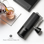 TIMEMORE Chestnut C3S MAX Manual Coffee Grinder Stainless Steel S2C Conical Burr Coffee Grinder, Capacity 35g Hand Coffee Grinder with Foldable Handle, Adjustable Grind Setting for Espresso, Black
