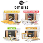 Global Grub Focaccia Bread Art Kit for Kids, Teens, Adults - Fun DIY Professional Bread Baking Kit Comes with Bread Flour, Food Tweezers for Decorating, Art Gallery and Step by Step Instructions