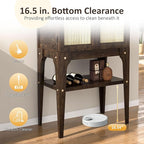 64" Tall Solid Poplar Wood Arched Bar Cabinet with Rattan Door, Wine Storage Cabinet with Wine Rack and Glass Holder, Freestanding Buffet Sideboard Tall Cupboard for Kitchen Coffee Bar