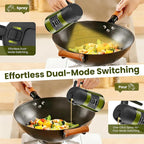 LAKUMIQI 2 in 1 Oil Sprayer for Cooking, 16oz Olive Oil Dispenser Bottle for Kitchen, Food Grade Light-Blocking Leak Proof Glass Spray Bottle for Salad, Air Fryer, BBQ