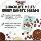 Chocolate Works Melting Chocolate Parent (10 oz (Pack of 3), Variety Pack: Milk, Dark, White Chocolate)