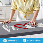 HappyTrends Kitchen Mat Cushioned Anti-Fatigue Rug Non-Slip Kitchen Rugs Stain Resistant Ergonomic Comfort Mat for Floor, Office, Sink, Laundry (17.3"x 39", Grey)
