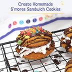 Baketivity Baking Kit Bundle – Unicorn Rainbow Cookies & S’mores Sandwich Cookies by Duff Goldman – DIY Kids Baking Set with Pre-Measured Kosher Ingredients, Decorating Supplies, STEM Activities – Age