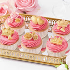 JOERSH 4PCS Vintage Baroque Mold Set, Silicone Frame Fondant Molds Royal Crown Rose Heart Mold for Cupcake Decorating, Cake Pop, Chocolate, Candy Craft, Dessert Decor