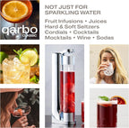 Twenty39 qarbo CLASSIC Sparkling Water Maker Machine - Soda Beverage Carbonator for Home, Seltzer & Carbonated Beverage Dispenser, Water Carbonation Fizz Maker (Matte Black)
