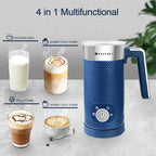 Huogary Milk Frother,4 in 1 Milk Frother and Steamer,10.14 oz /300 ml Hot and Cold Foam Maker,Milk Steamer,Milk Warmer for Coffee,Cappuccinos,Macchiato, 120V