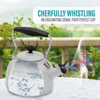 Chantal Tea Kettle, Vintage Series, Enamel on Steel, Whistling (White)