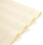 D'Moksha Homes Cream Linen Cloth Placemats Set of 4-100% Pure Linen Hemstitch Placemats 14 x 19 Inch - Classic Hemstitch Table Place Mats for Holiday - Handcrafted and Machine Washable