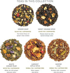 Tea Forte Warming Joy Holiday Premium Presentation Box Gift Set Sampler, 20 Count, 4 of Each Blend Individually Wrapped Handcrafted Pyramid Infuser Bags
