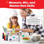 Baketivity Whoopie Pie Burgers Baking Kit for Kids Set - Real Cooking Set for Girls & Boys Ages 5-12 - Baking Kit with Premeasured Ingredients, STEM Kit for Kids with Instructions